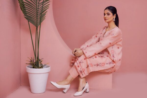 2PC LAWN EMBROIDERED SUIT BY VELLON - Image 2