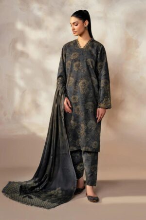 Baroque 3Pcs Unstiched Lawn