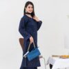 2PC LAWN EMBROIDERED SUIT BY CHICKENKARI - C-BLUE - Image 2