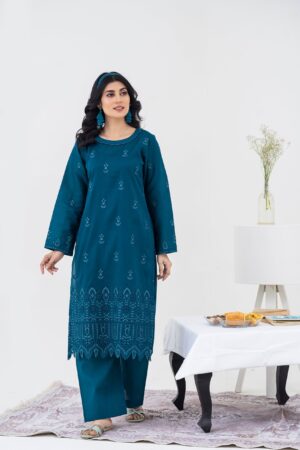 2PC LAWN EMBROIDERED SUIT BY CHICKENKARI - C-ZINC