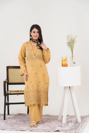 2PC LAWN EMBROIDERED SUIT BY CHICKENKARI - C-SKIN