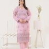 2PC LAWN EMBROIDERED SUIT BY CHICKENKARI - C-PINK