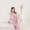 2PC LAWN EMBROIDERED SUIT BY CHICKENKARI - C-PINK - Image 3