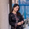 2PC LAWN EMBROIDERED SUIT BY ORNATE- N-BLACK - Image 2