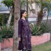 2PC LAWN EMBROIDERED SUIT BY ORNATE- N-PURPLE - Image 2