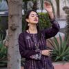 2PC LAWN EMBROIDERED SUIT BY ORNATE- N-PURPLE - Image 4