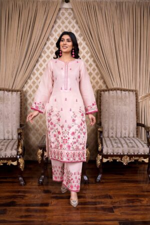 2PC LAWN EMBROIDERED SUIT BY ORNATE- N-PINK