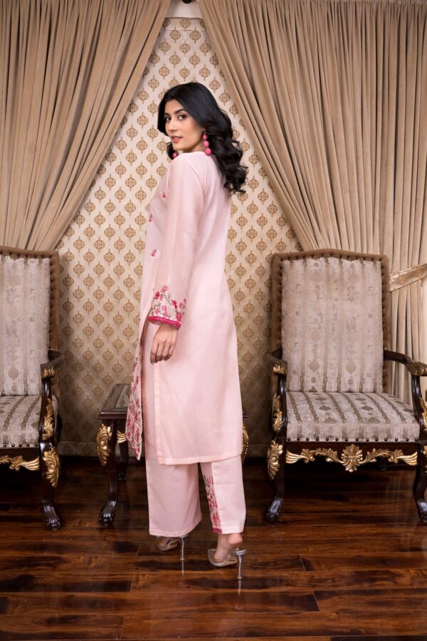 2PC LAWN EMBROIDERED SUIT BY ORNATE- N-PINK - Image 2