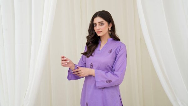 2PC LAWN EMBROIDERED UNSTICH SUIT BY PETAL- A-LILIC - Image 3