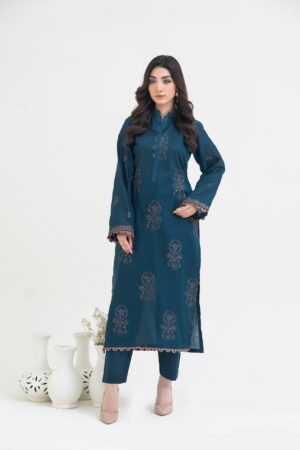 2PC JACQUARD EMBROIDERED SUIT - J-ZINC