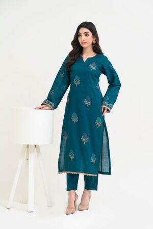 2PC JACQUARD EMBROIDERED SUIT - J-ZINC 2