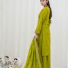 3PC LAWN EMBROIDERED SUIT WITH VOILE EMBROIDERED DUPATTA BY NAZAKAT - Image 2