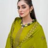 3PC LAWN EMBROIDERED SUIT WITH VOILE EMBROIDERED DUPATTA BY NAZAKAT - Image 3