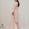 3PC LAWN EMBROIDERED SUIT WITH VOILE EMBROIDERED DUPATTA BY NAZAKAT - Image 3
