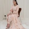 3PC LAWN EMBROIDERED SUIT WITH VOILE EMBROIDERED DUPATTA BY NAZAKAT - Image 2